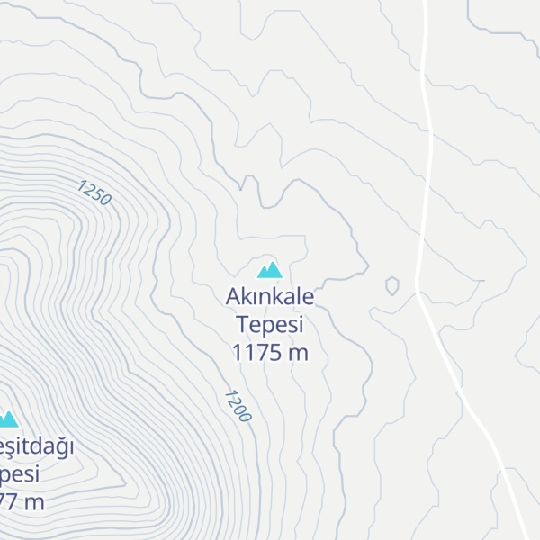 Map of Akınkale Tepesi