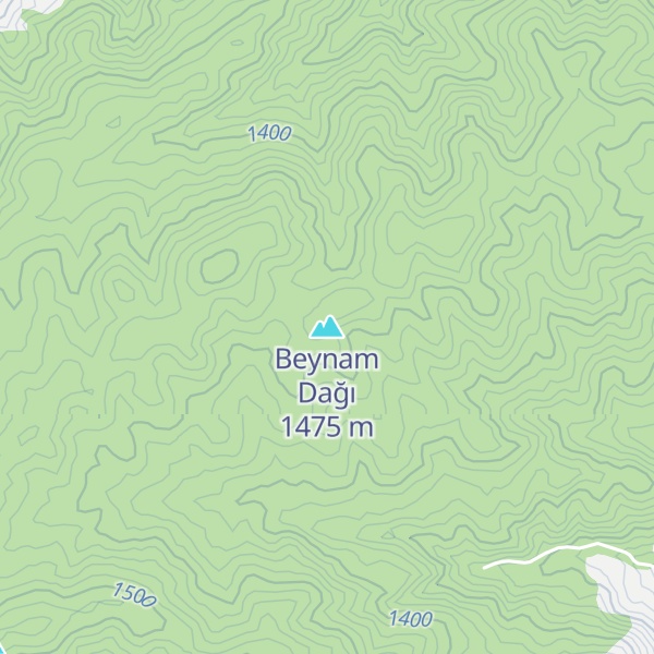 Map of Beynam Dağı