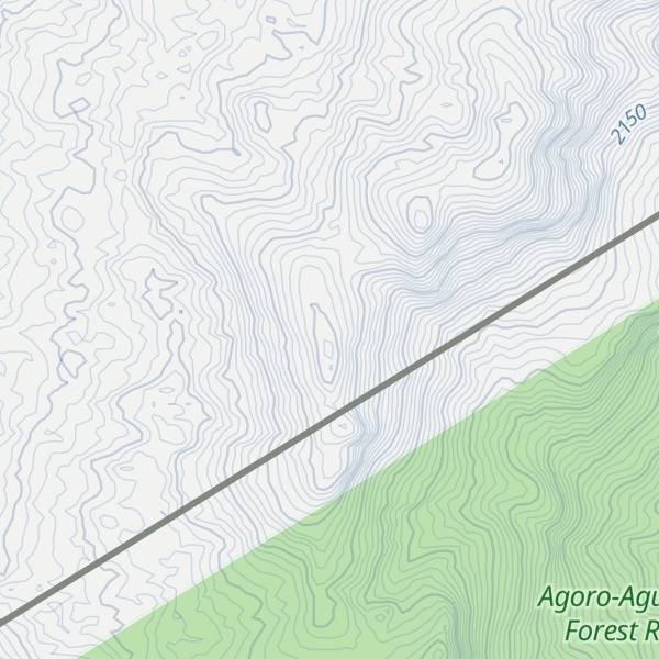 Map of Agorro Mountains