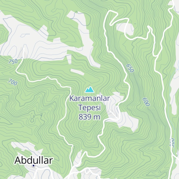 Map of Karamanlar Tepesi