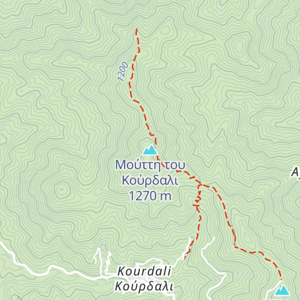 Map of Μούττη του Κούρδαλι