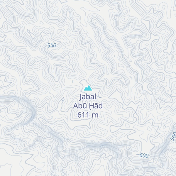 Map of Jabal Abū Ḩād