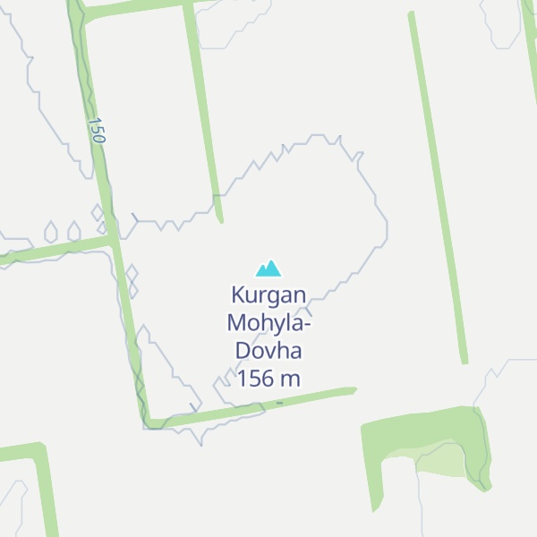 Map of Kurgan Mohyla-Dovha