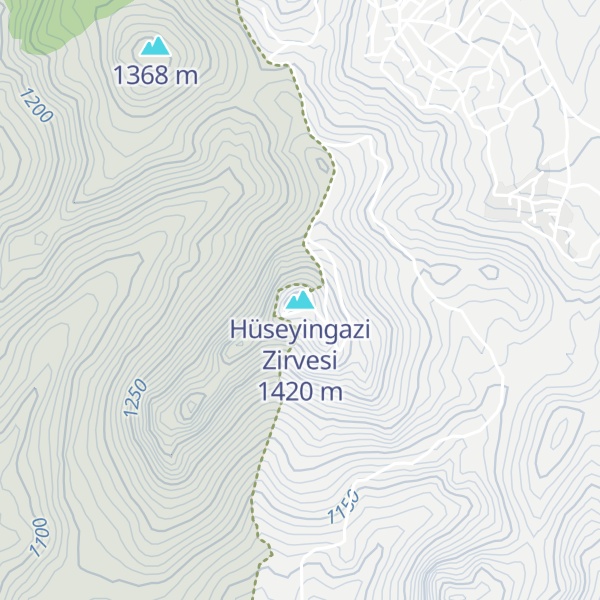 Map of Hüseyingazi Zirvesi