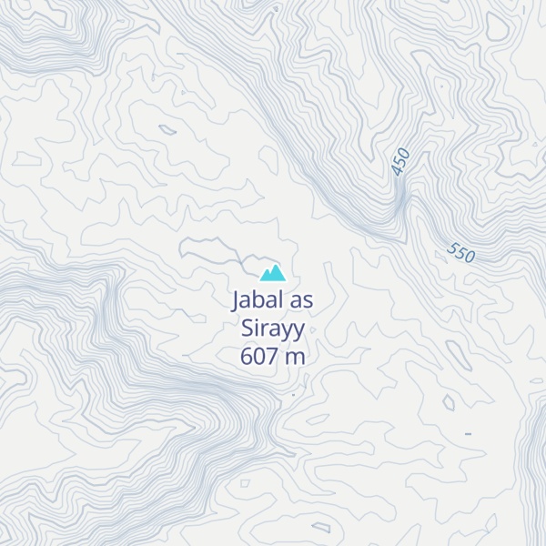 Map of Jabal as Sirayy