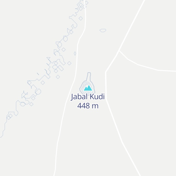 Map of Jabal Kudi