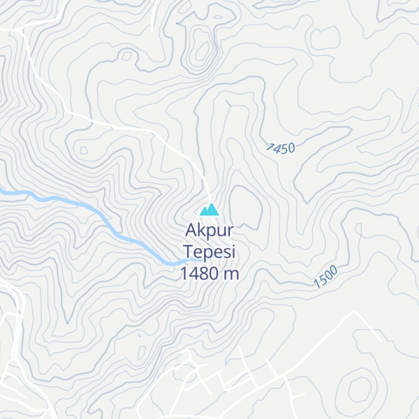 Map of Akpur Tepesi