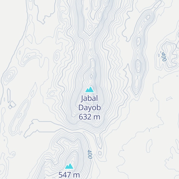 Map of Jabal Dayob