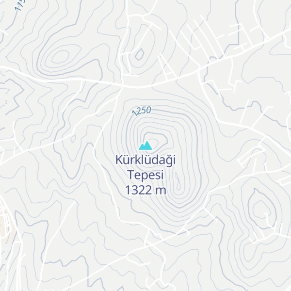 Map of Kürklüdaği Tepesi