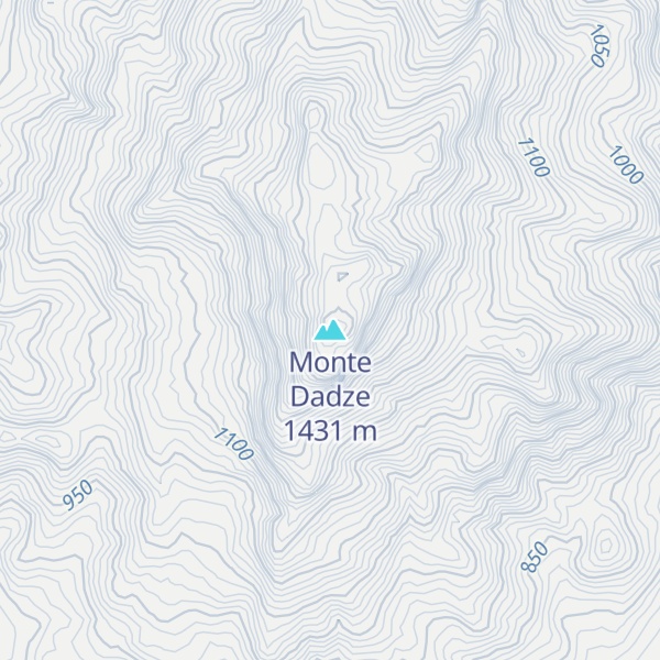 Map of Monte Dadze