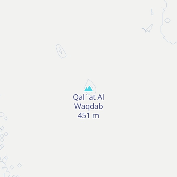 Map of Qal`at Al Waqdab
