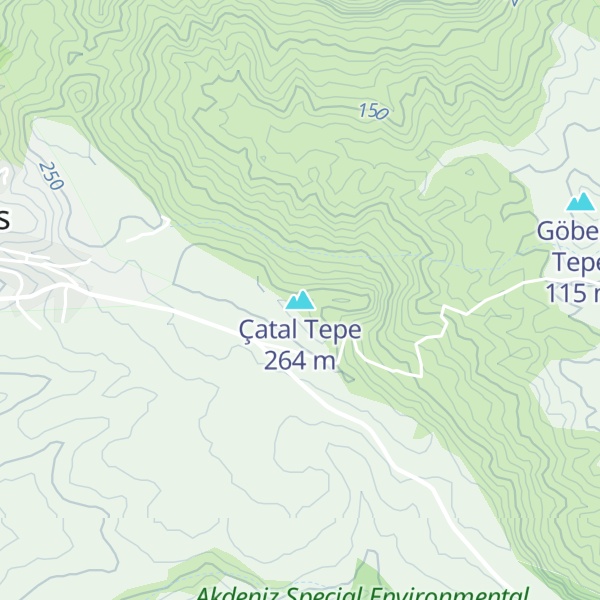 Map of Çatal Tepe