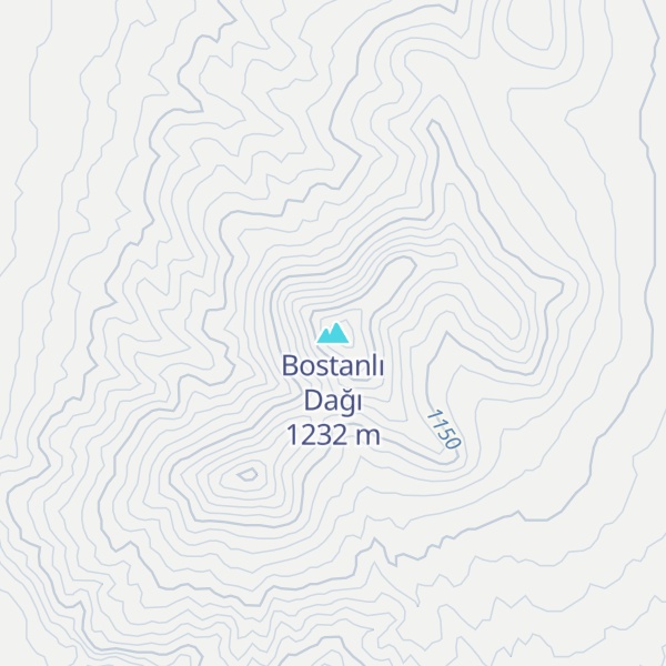 Map of Bostanlı Dağı