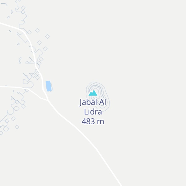 Map of Jabal Al Lidra