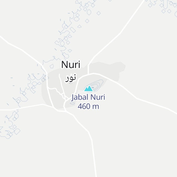 Map of Jabal Nuri