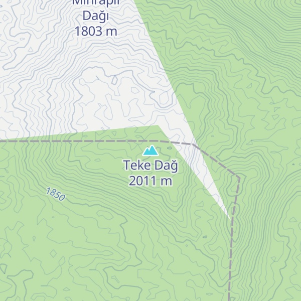 Map of Teke Dağ