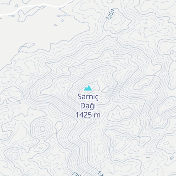 Map of Sarnıç Dağı