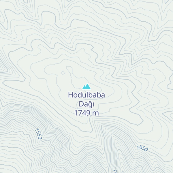 Map of Hodulbaba Dağı