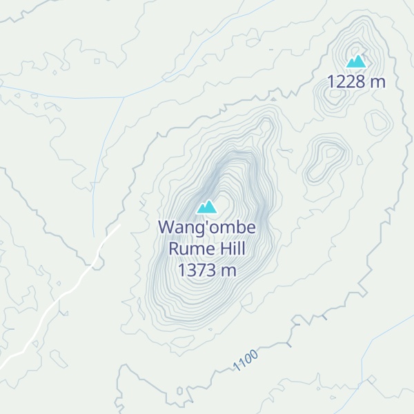 Map of Wang'ombe Rume Hill