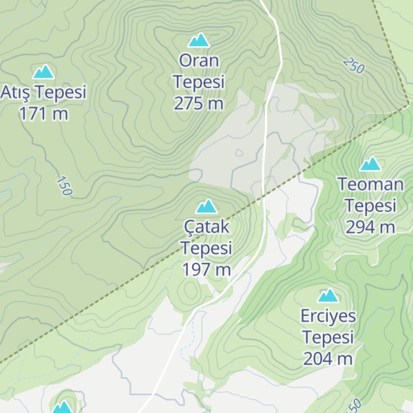 Map of Çatak Tepesi
