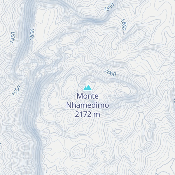 Map of Monte Nhamedimo