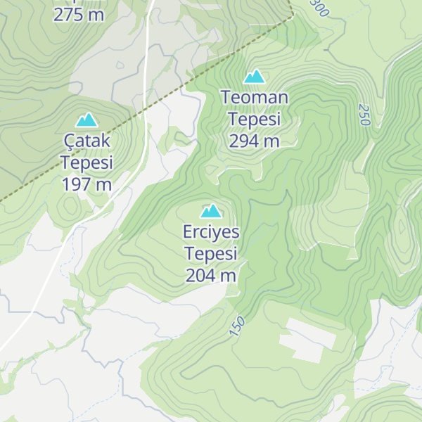 Map of Erciyes Tepesi