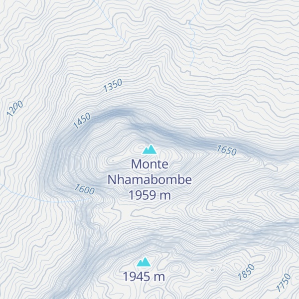 Map of Monte Nhamabombe