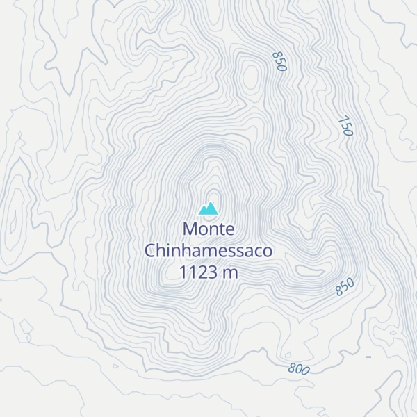 Map of Monte Chinhamessaco