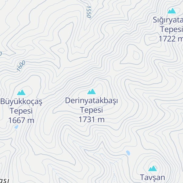 Map of Derinyatakbaşı Tepesi