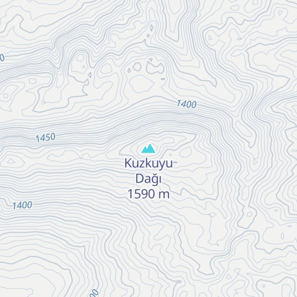 Map of Kuzkuyu Dağı