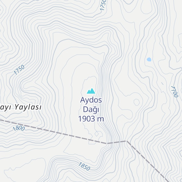 Map of Aydos Dağı