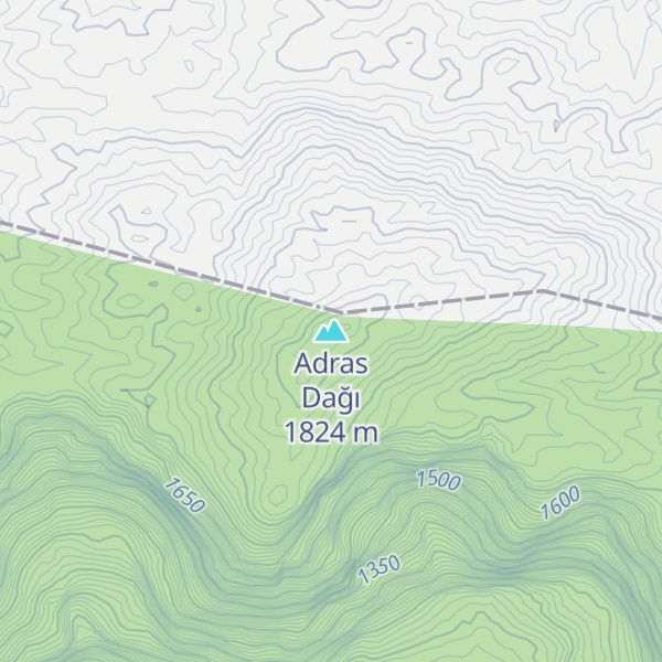 Map of Adras Dağı