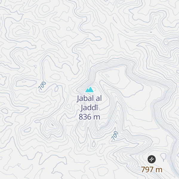 Map of Jabal al Jaddī