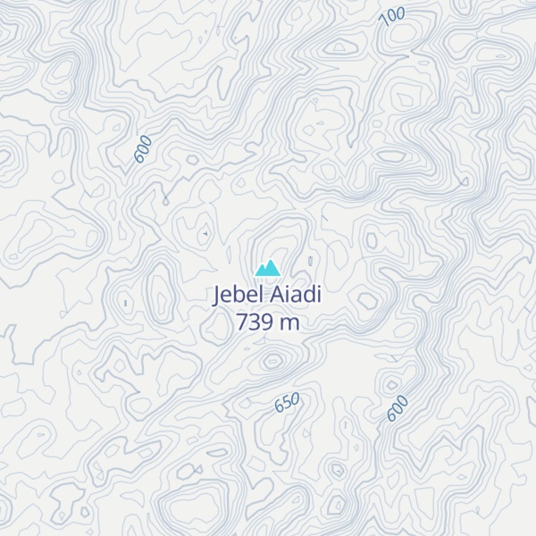Map of Jebel Aiadi