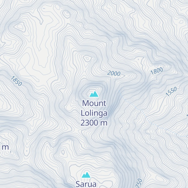 Map of Mount Lolinga