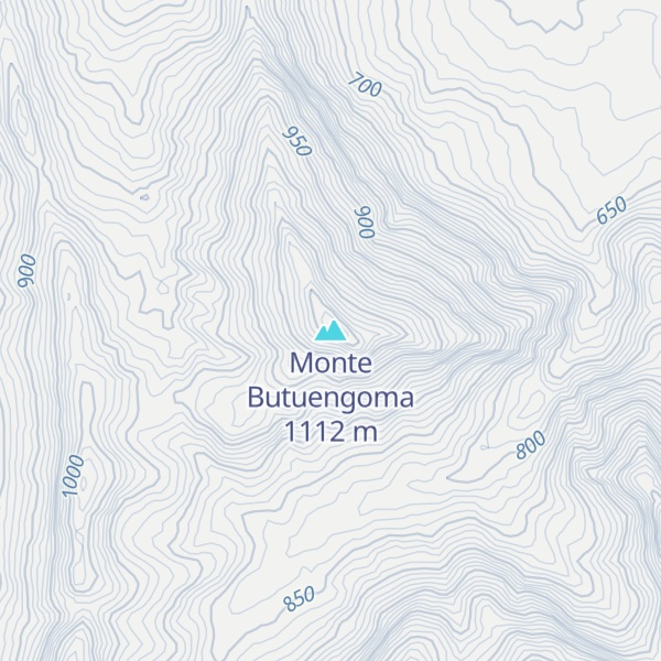 Map of Monte Butuengoma