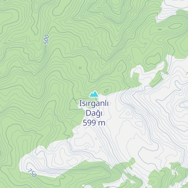Map of Isırganlı Dağı
