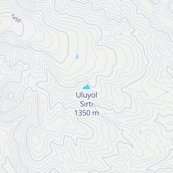 Map of Uluyol Sırtı