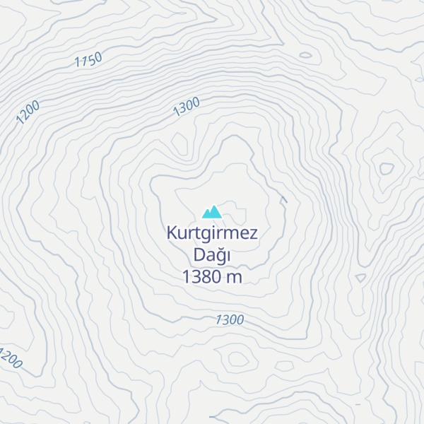 Map of Kurtgirmez Dağı