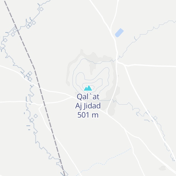 Map of Qal`at Aj Jidad