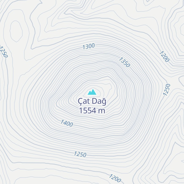 Map of Çat Dağ
