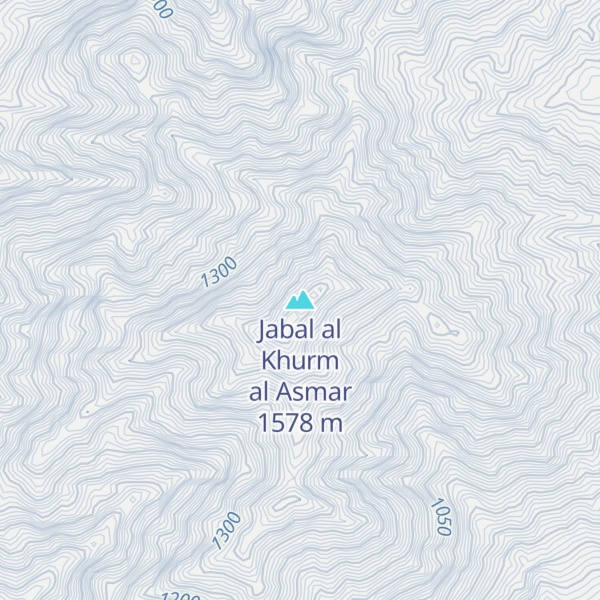 Map of Jabal al Khurm al Asmar