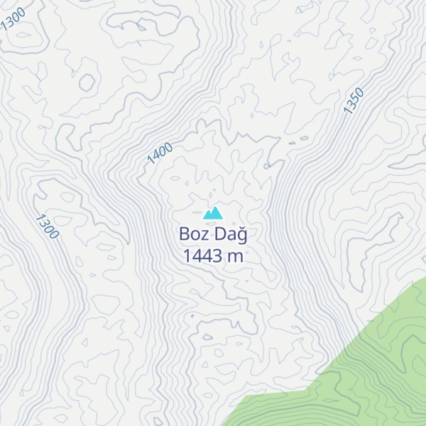 Map of Boz Dağ
