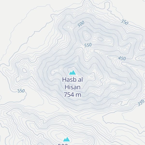 Map of Hasb al Hisan