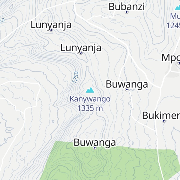 Map of Kanywango