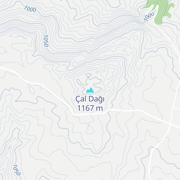 Map of Çal Dağı