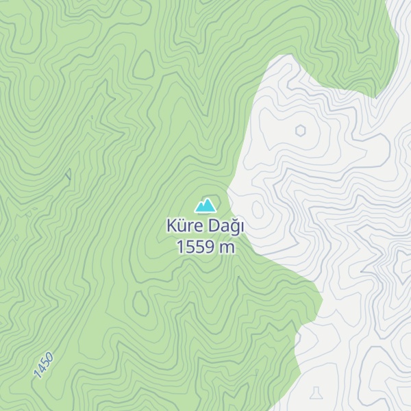Map of Küre Dağı