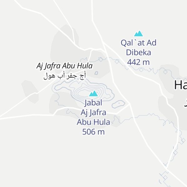Map of Jabal Aj Jafra Abu Hula