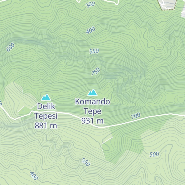 Map of Komando Tepe