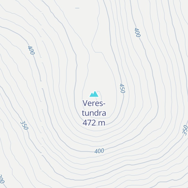 Map of Veres-tundra